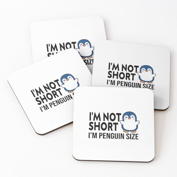 Item preview, cute I'm Not Short I'm Penguin Size Sassy funny sarcastic offended Rude saying  designed and sold by joygift369.