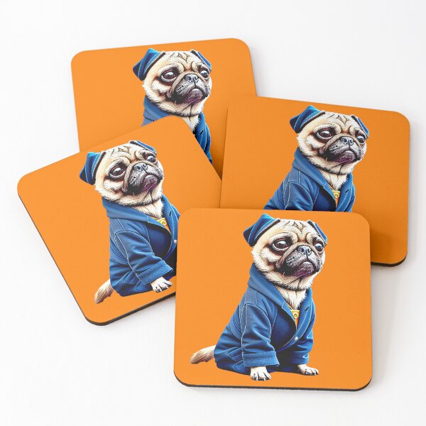 Item preview, Cute Pug Wizard in Robe - Adorable Pug Dressed up as Wizard Costume designed and sold by Pawsitive Palette.