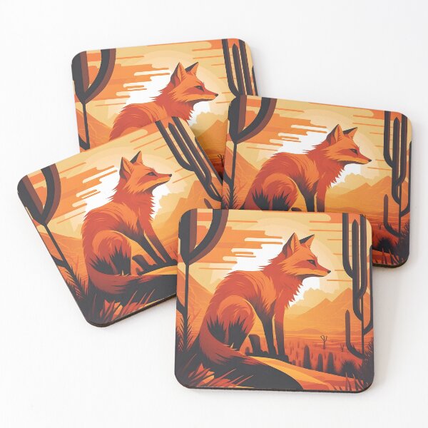Item preview, fox in the desert designed and sold by R.L cases and stickers.
