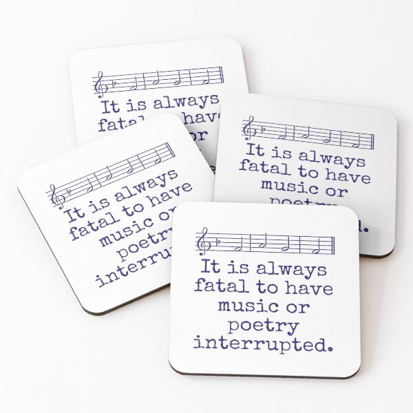 Artikelvorschau, It Is Always Fatal - Music Quote  entworfen und verkauft von CrankyOldDude.