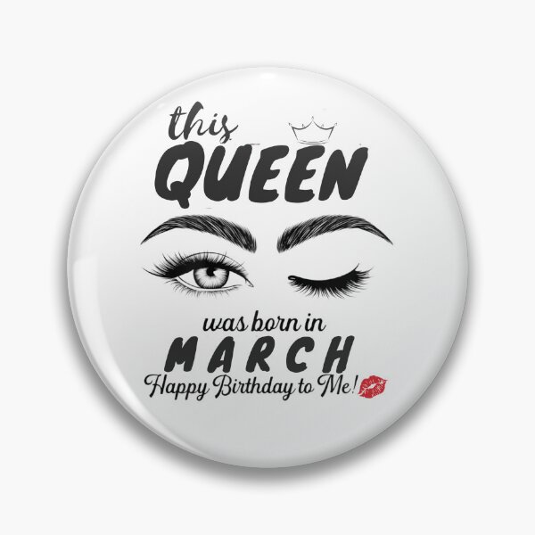 Item preview,  This Queen Was Born In March  designed and sold by FlamingFlare.