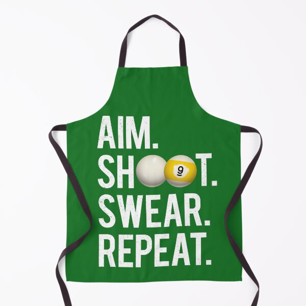 Item preview, Billiards Player Aim Shoot Swear Repeat designed and sold by jmbeezee.