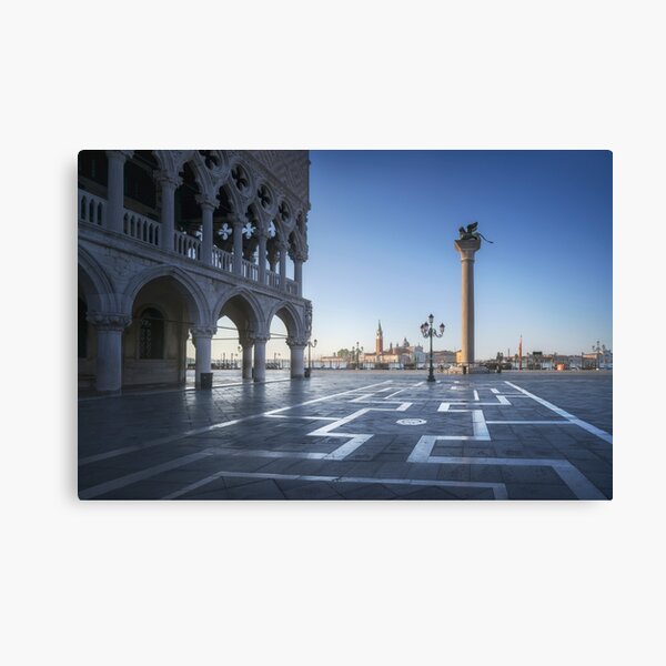 Venice at dawn, Doge Palace view. Italy Canvas Print