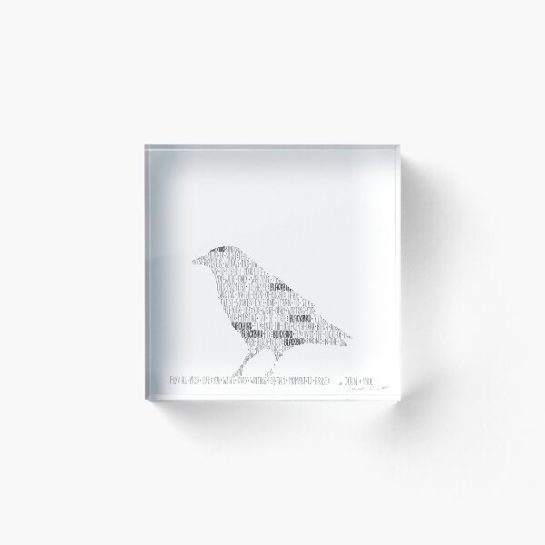 Blackbird Acrylic Block