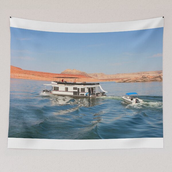 Item preview, Houseboat making waves, Lake Powell, Arizona/Utah designed and sold by FranWest.