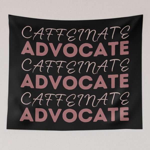 Item preview, Caffeinate and Advocate | Coffee Helping to Raise Awareness designed and sold by dogslovewindows.