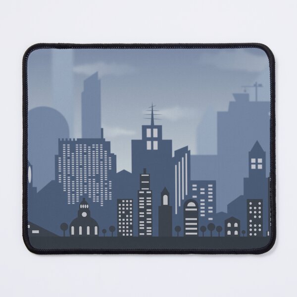 Item preview, Blue Parallax City / Urban Cartoon Vector Illustration designed and sold by impressionofmel.