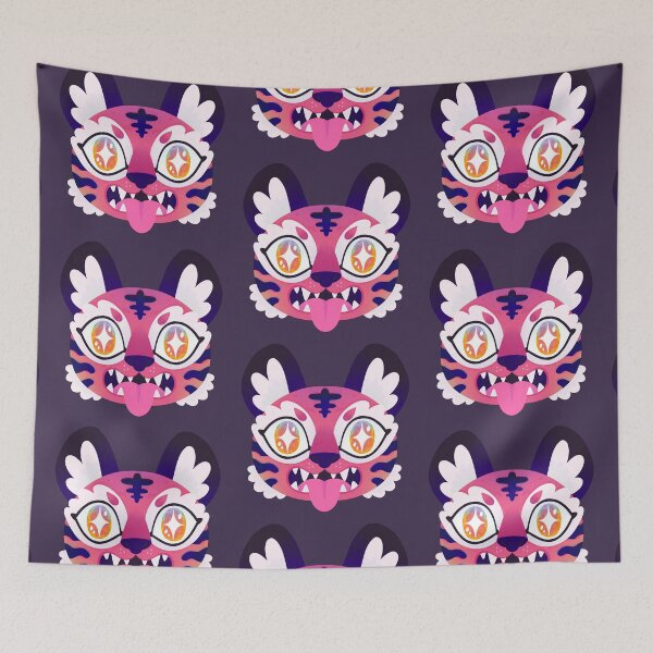 Item preview, Trippy Tiger Face designed and sold by Claire Stamper.