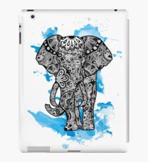 Tribal Elephant- Blue iPad Case/Skin