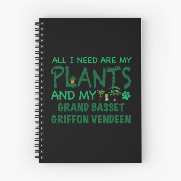 Item preview, All I Need Are My Plants and My Grand Basset Griffon Vendeen - Dog designed and sold by CJC Designs.