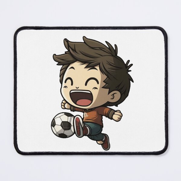 Item preview, Youngster playing football designed and sold by Digital-Space.