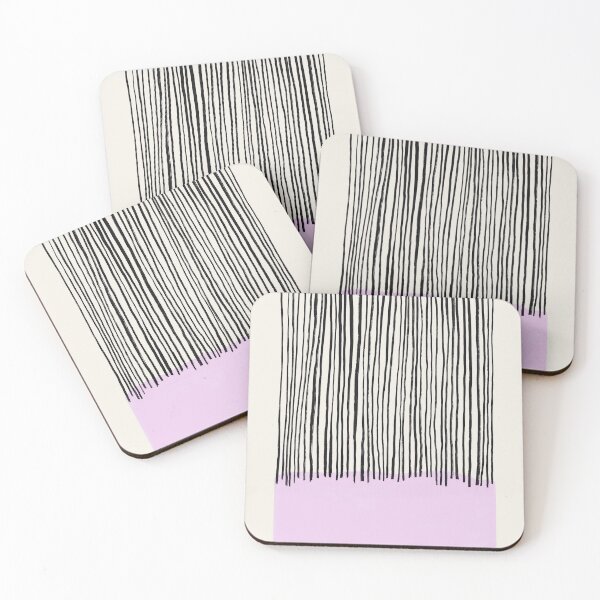 Item preview, Black Stripes In Lila designed and sold by BohomadicStudio.