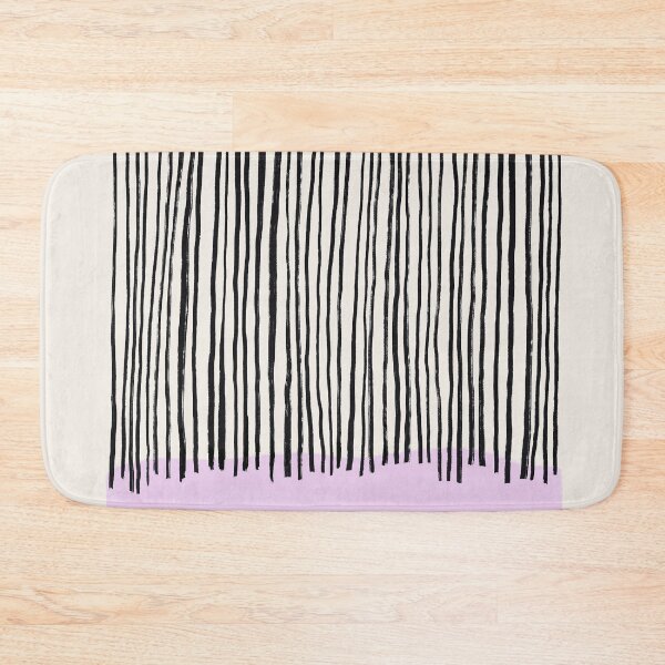 Item preview, Black Stripes In Lila designed and sold by BohomadicStudio.