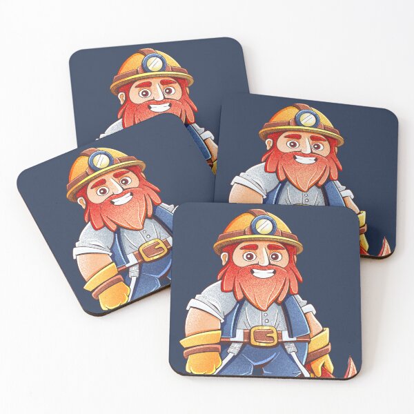Item preview, Cartoon hero miner in comic style designed and sold by xiukab.