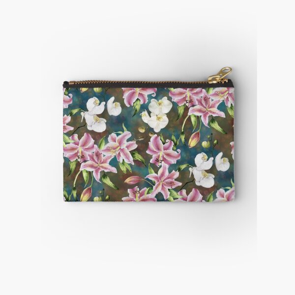 Item preview, Pink Lilies and White Orchids Repeated Pattern Design  designed and sold by Tina Veenstra.