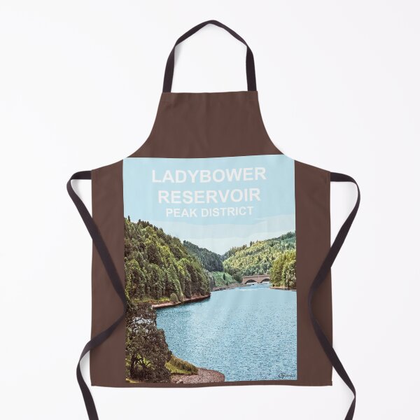 Item preview, Ladybower Reservoir Derbyshire Peak District. Upper Derwent Valley. Travel poster designed and sold by BarbaraGlebska.