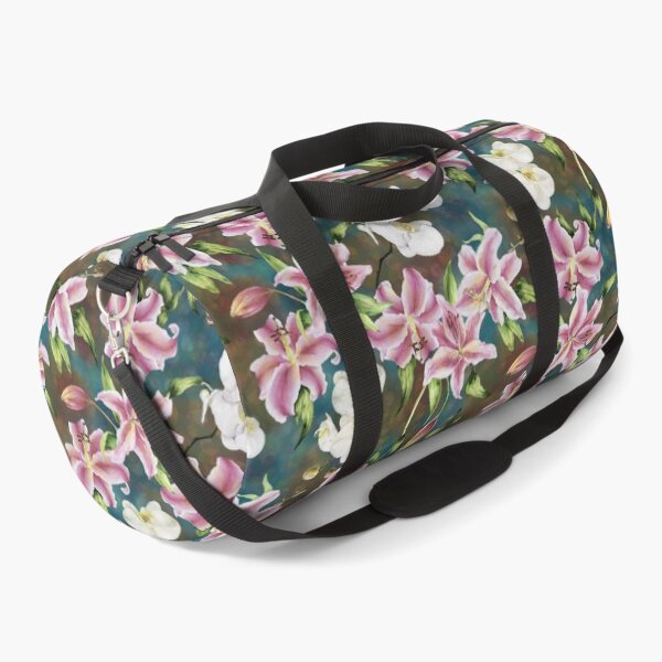 Item preview, Pink Lilies and White Orchids Repeated Pattern Design  designed and sold by Tina Veenstra.