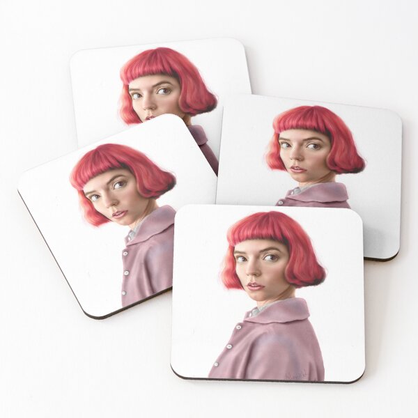 Item preview, The Queen Gambit fanart netflix series anya taylor-joy portret designed and sold by Krasiaart.