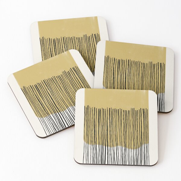 Item preview, Black Stripes In Ochre designed and sold by BohomadicStudio.