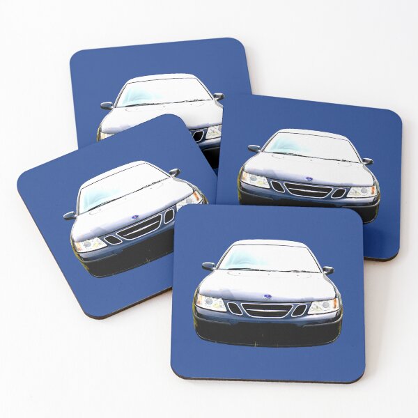 Item preview, Saab 9-3 OG 1st generation classic car high contrast designed and sold by soitwouldseem.