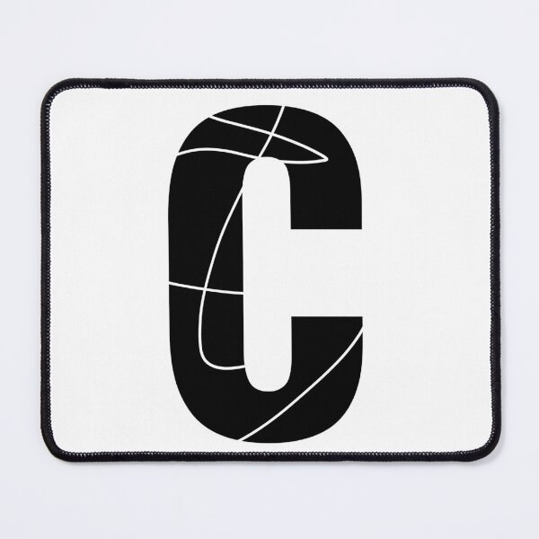 Item preview, C alphabet black color stylish Monogram - letter C / initial C designed and sold by stayartsy07.
