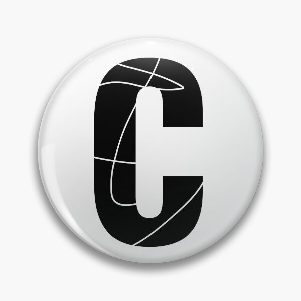 Item preview, C alphabet black color stylish Monogram - letter C / initial C designed and sold by stayartsy07.