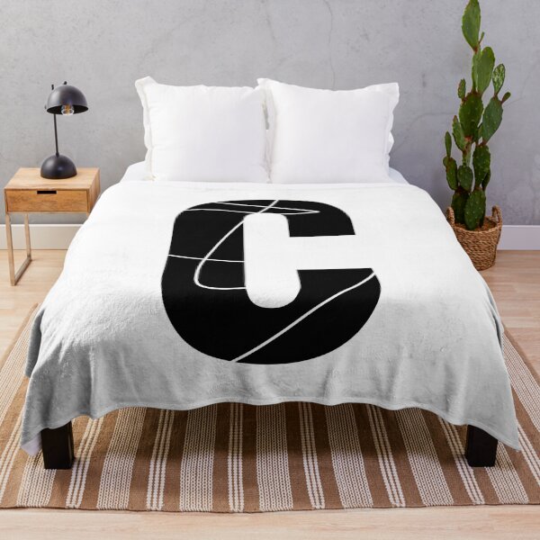 Item preview, C alphabet black color stylish Monogram - letter C / initial C designed and sold by stayartsy07.