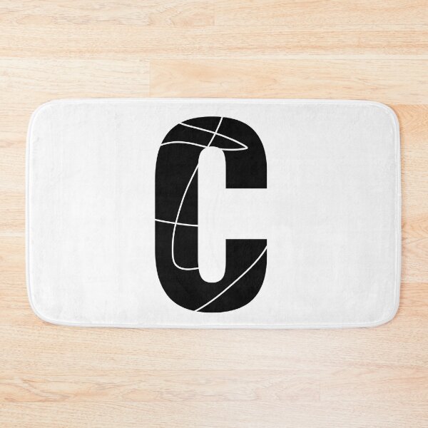 Item preview, C alphabet black color stylish Monogram - letter C / initial C designed and sold by stayartsy07.