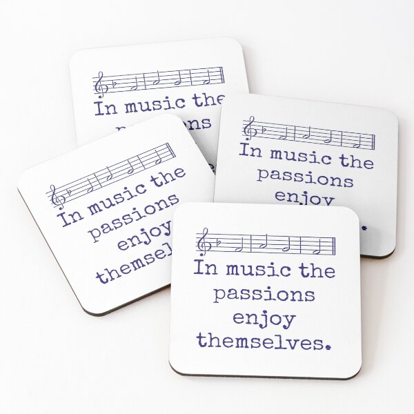 Item preview, In Music Passions Enjoy - Music Quote  designed and sold by CrankyOldDude.