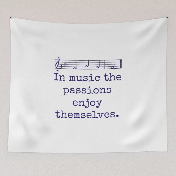 Item preview, In Music Passions Enjoy - Music Quote  designed and sold by CrankyOldDude.