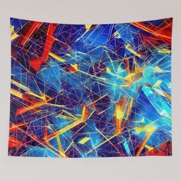 Item preview, Falling Blue Abstract designed and sold by The Bubble 1307.