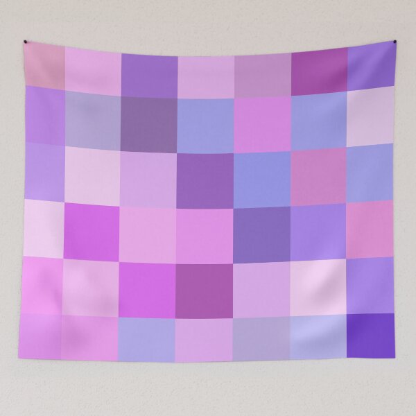Item preview, Patchwork, Pixels, Purple and Pink designed and sold by OneThreeSix.