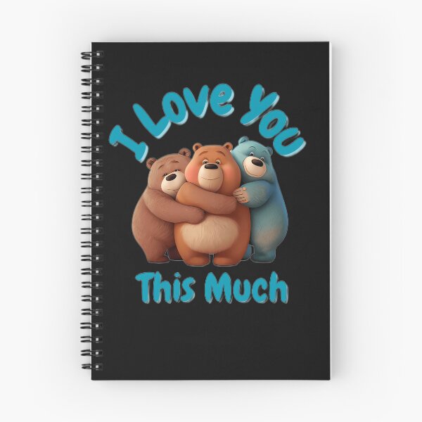 Item preview, I Love You This Much: Three Hugging Bears designed and sold by MTJ-Mushrooms.