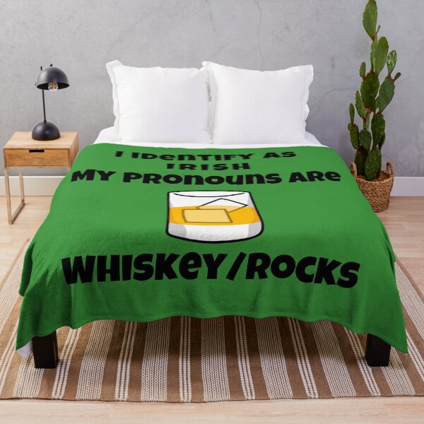 Item preview, I Identify as Irish My Pronouns are Whiskey / Rocks St. Patricks Day Drink designed and sold by WigOutlet.