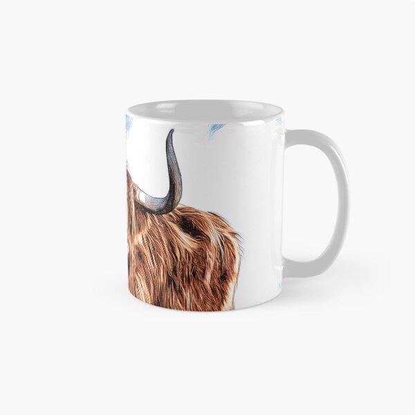 Item preview, Highland cow , Scottish Hairy Bull in field  designed and sold by Inktown.