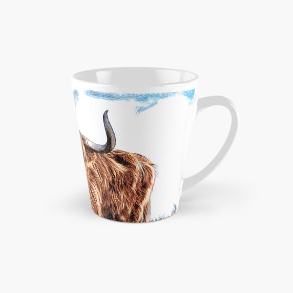 Item preview, Highland cow , Scottish Hairy Bull in field  designed and sold by Inktown.