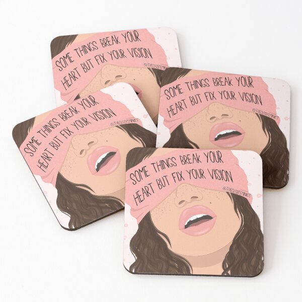 Item preview, Some Things Break Your Heart But Fix Your Vision Empowering Quote designed and sold by thecutefeminist.