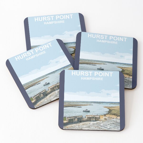 Item preview, Hurst Point Hampshire gift. New Forest Travel poster designed and sold by BarbaraGlebska.
