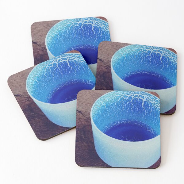 Item preview, Blue Frosted Singing Bowl designed and sold by angel1.