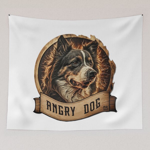 Item preview, Angry dog: Border Collie designed and sold by BWstudios.