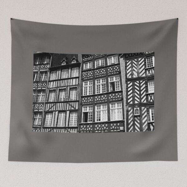 Item preview, Rennes Medieval buildings, monochrome designed and sold by paulboizot.
