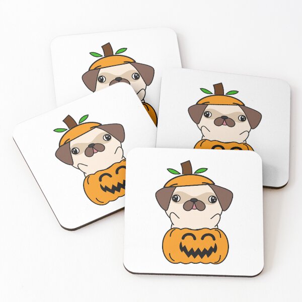 Item preview, Funny Pug in a pumpkin designed and sold by Pet Station.