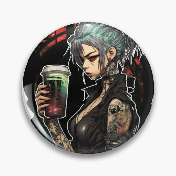 Item preview, Cyberstyle Woman having a drink designed and sold by Digital-Space.