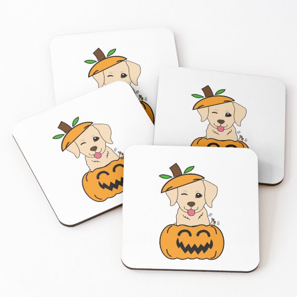 Item preview, Funny Retriever in a pumpkin designed and sold by Pet Station.