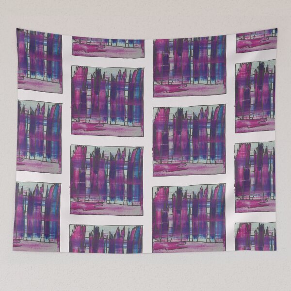 Item preview,  Liminal Space II Magenta and Violet Abstraction designed and sold by BlackArtichoke.