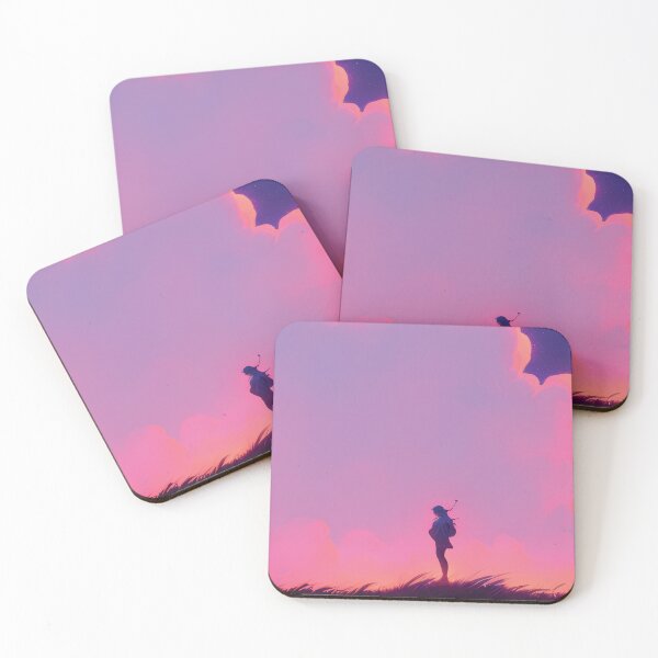Item preview, Anime Sky Sunset and Clouds - Aesthetic Anime Landscape designed and sold by SnazzyStyles.