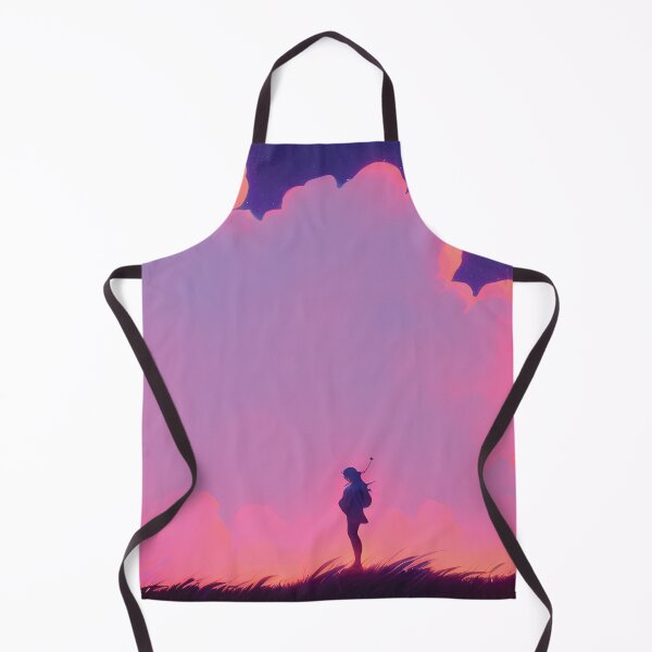 Item preview, Anime Sky Sunset and Clouds - Aesthetic Anime Landscape designed and sold by SnazzyStyles.