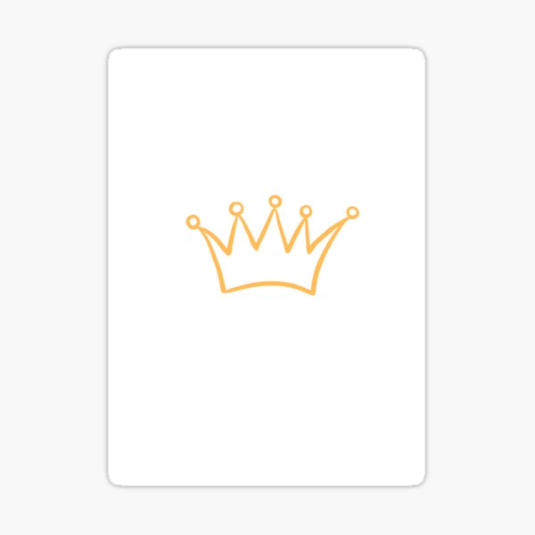 Crown Sticker for Sale by ducreation