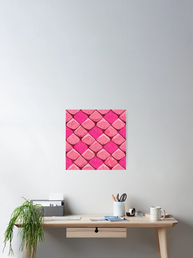 Thumbnail 2 of 3, Poster, Pattern Tile pink designed and sold by Mikael Freitas.