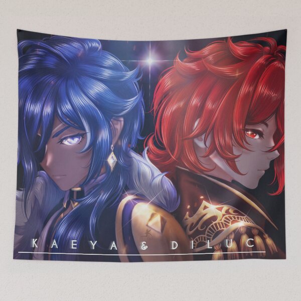 Item preview, Kaeya and Diluc - Genshin Impact designed and sold by Katzui.